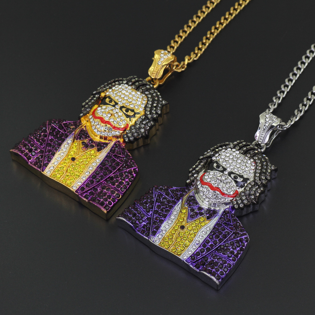 Hip-Hop Clown Pendant Necklace - Lifestyle