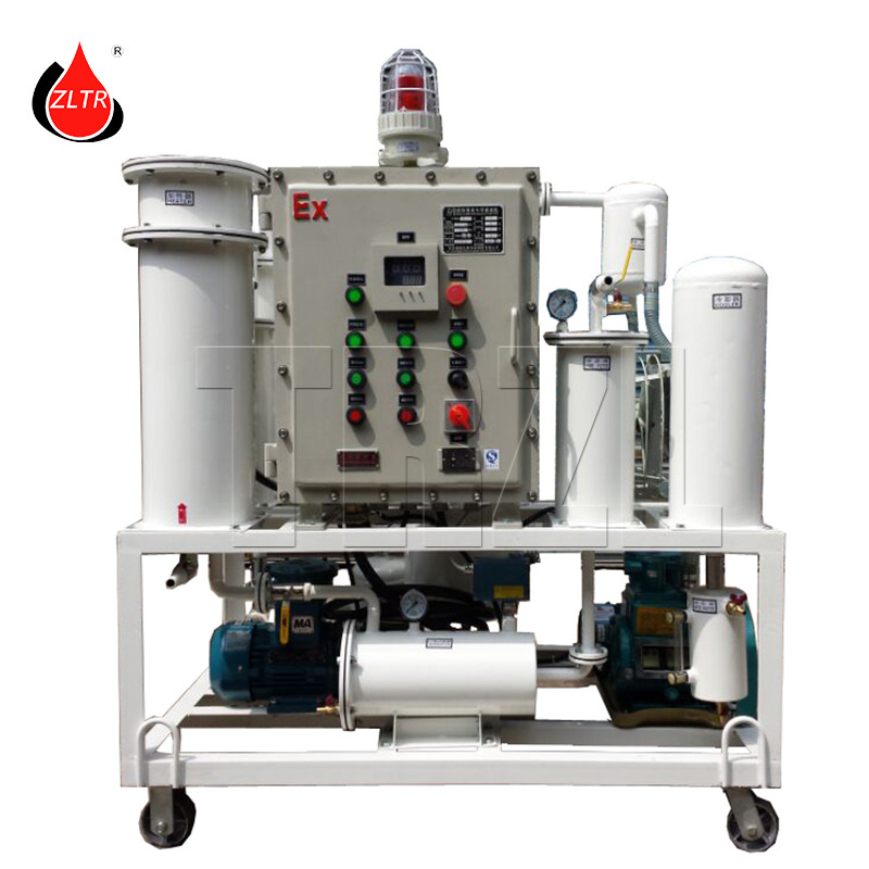 供应ZJD-6小型润滑油滤油机,防爆液压油过滤设备,除水破乳滤油机