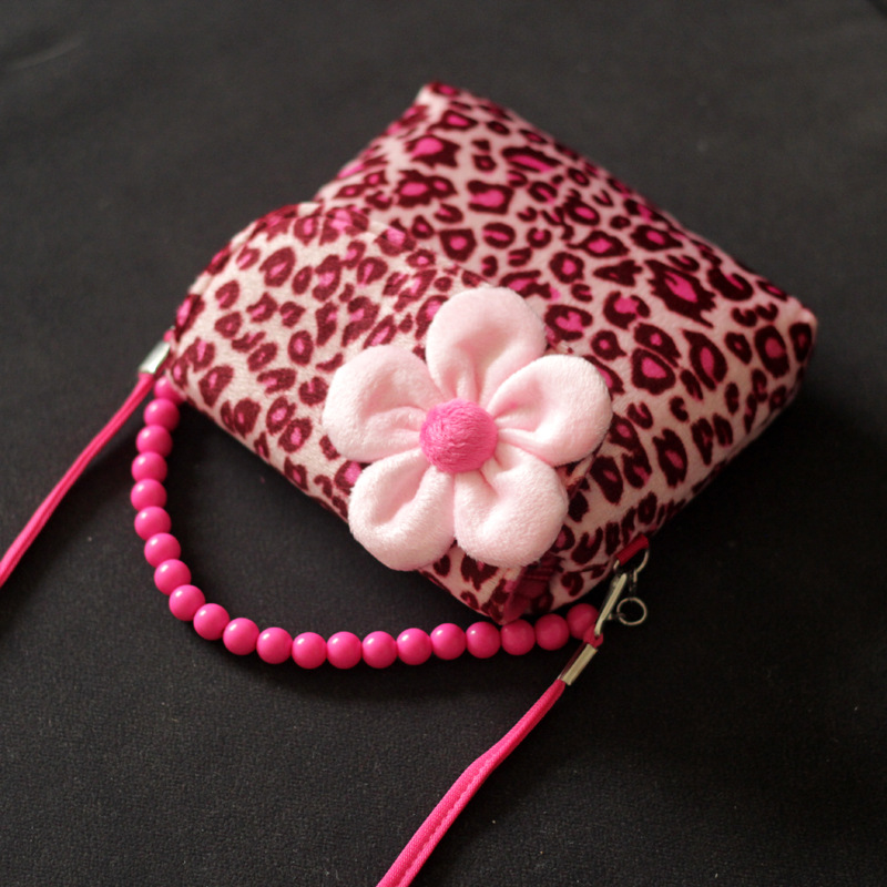 Sweet Flower Plush Small Square Bag