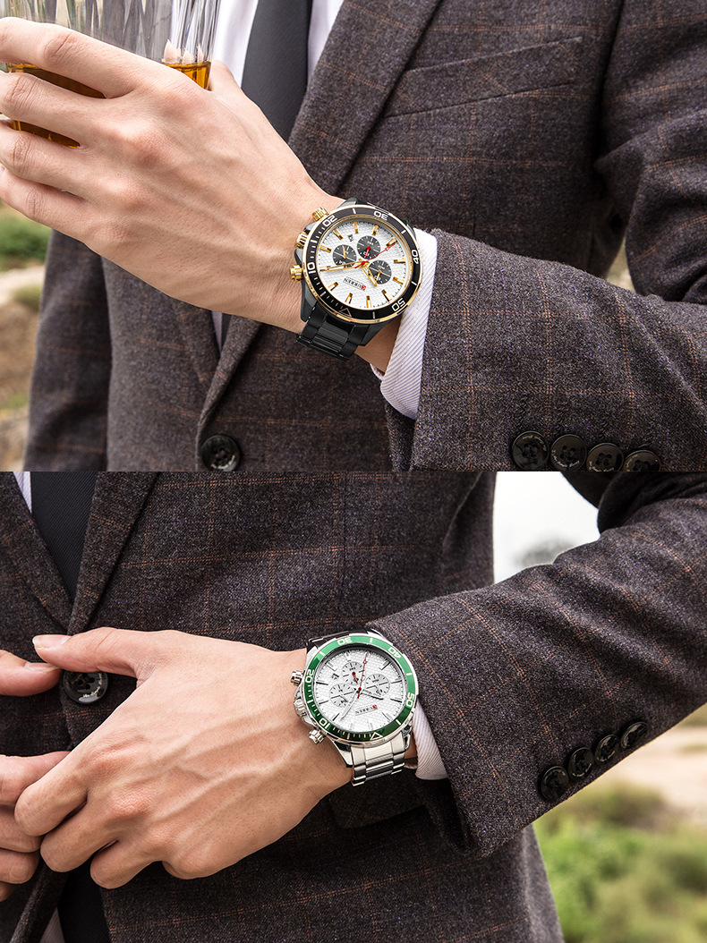 Men's Steel Band Casual Watch - Packaging