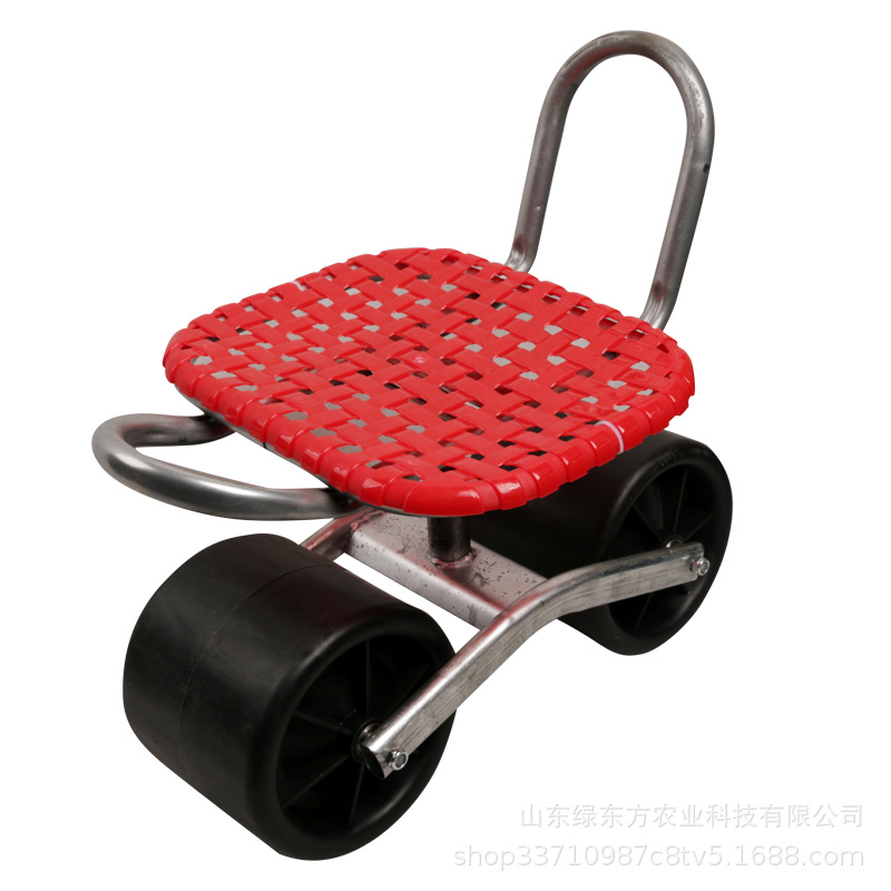 大棚移动懒汉车两轮小车懒人凳菜园旋转向板凳子采摘干活升降车|ms
