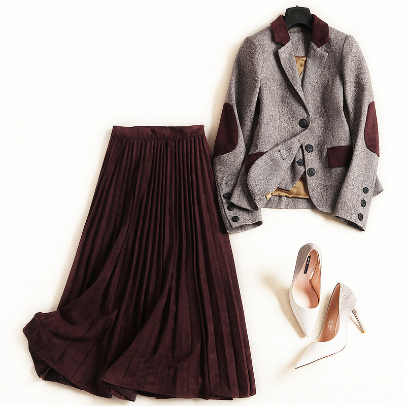 Costume femme SPLIT en Daim - Ref 3335168 Image 6