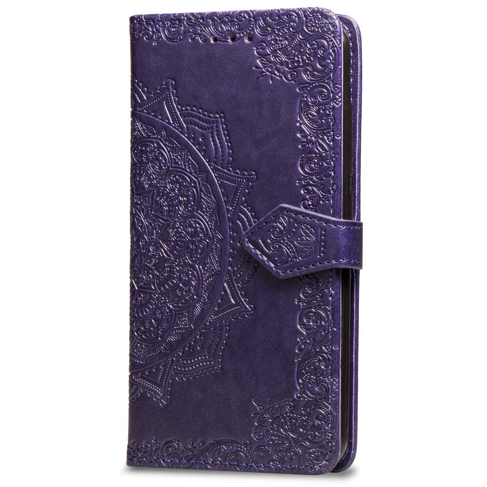 Mandala Embossed Leather Wallet Phone Case For Iphone 16_voghion.com