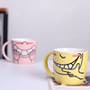 Cartoon ceramics, coffee cup with glass, custom made, Birthday gift, wholesale