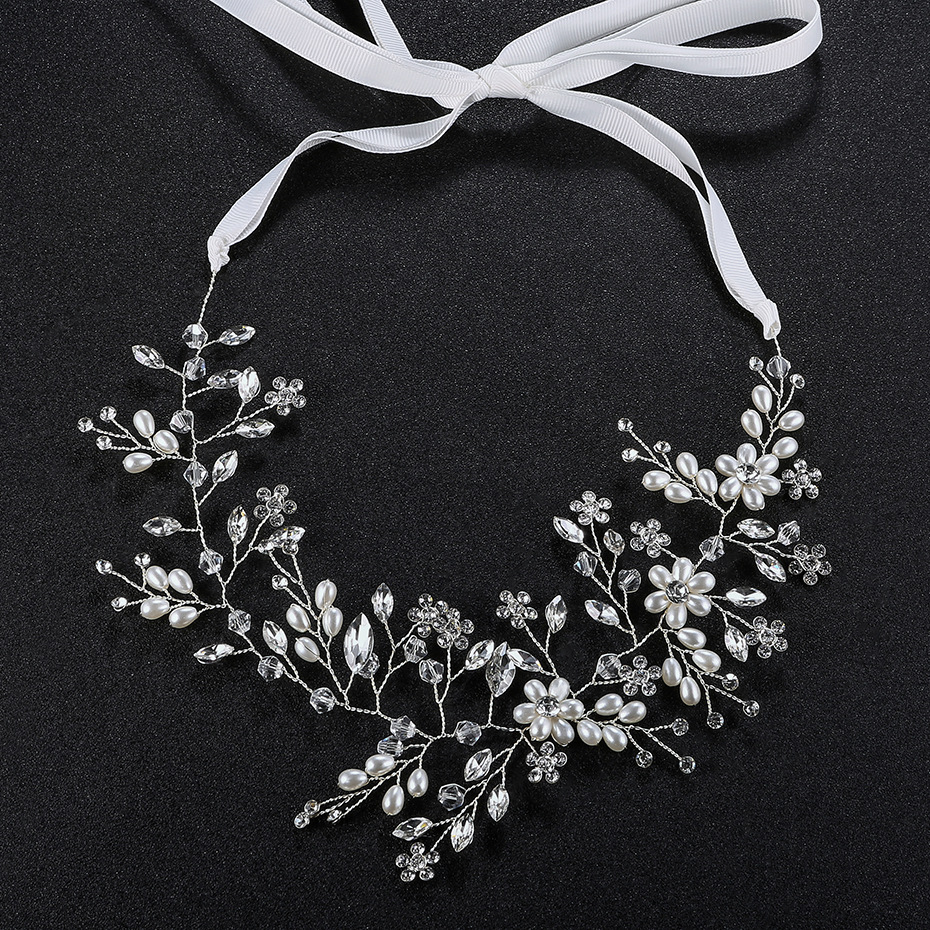 Beads Fashion Flowers Hair accessories  Alloy NHHS0214Alloypicture1