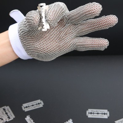 厂家供应厨房切菜防割屠宰剔骨防锯不锈钢手套|ms