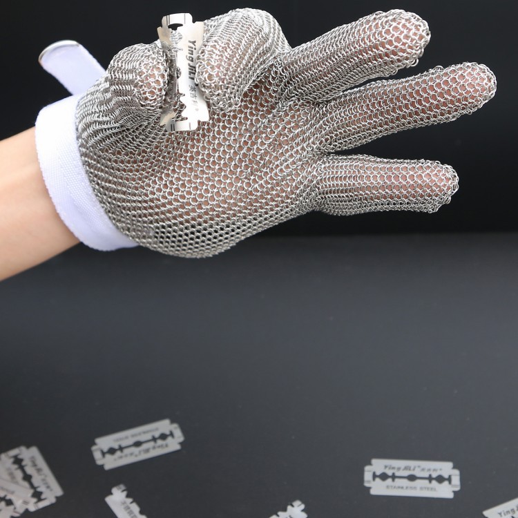 厂家供应厨房切菜防割屠宰剔骨防锯不锈钢手套|ms