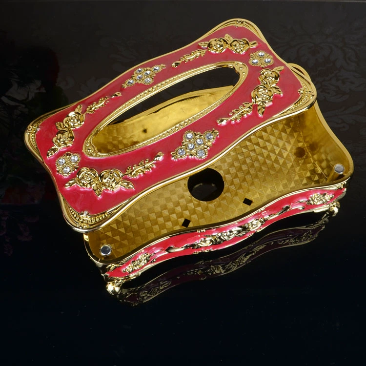 Декоративная tissue box европейский стиль, держатель салфетницы из цинк-сплава, несколько цветов