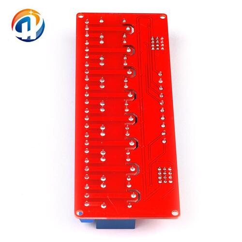 8-channel 5V relay module with optocoupler isolation, high/low level trigger, for PLC control expansion board
