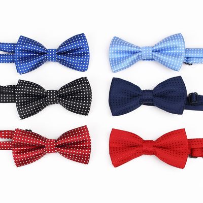 兒童領結 彩色波點寶寶領結迷妳男女童配飾潮童走秀表演蝴蝶結