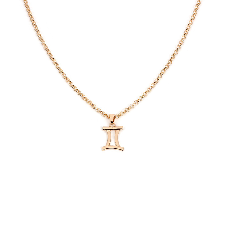 11g Weight Necklace Classification Women'S Gender White, Gold, Silver Color Hot-selling Twelve Constellation Necklaces Wholesale 1