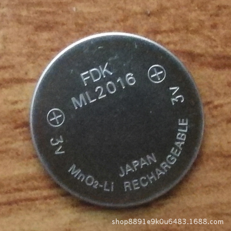 光动能电池ML2016 纽扣电池 2016 扣式电子 电池配