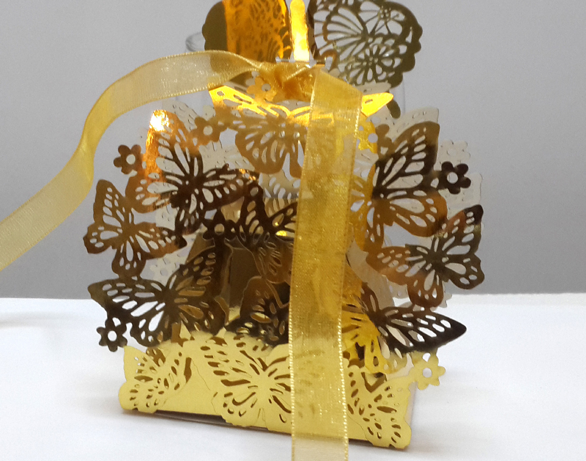 Fleur Papillon Papier Irisé. Matériau Réfléchissant Mariage Banquet Sacs Cadeaux display picture 2