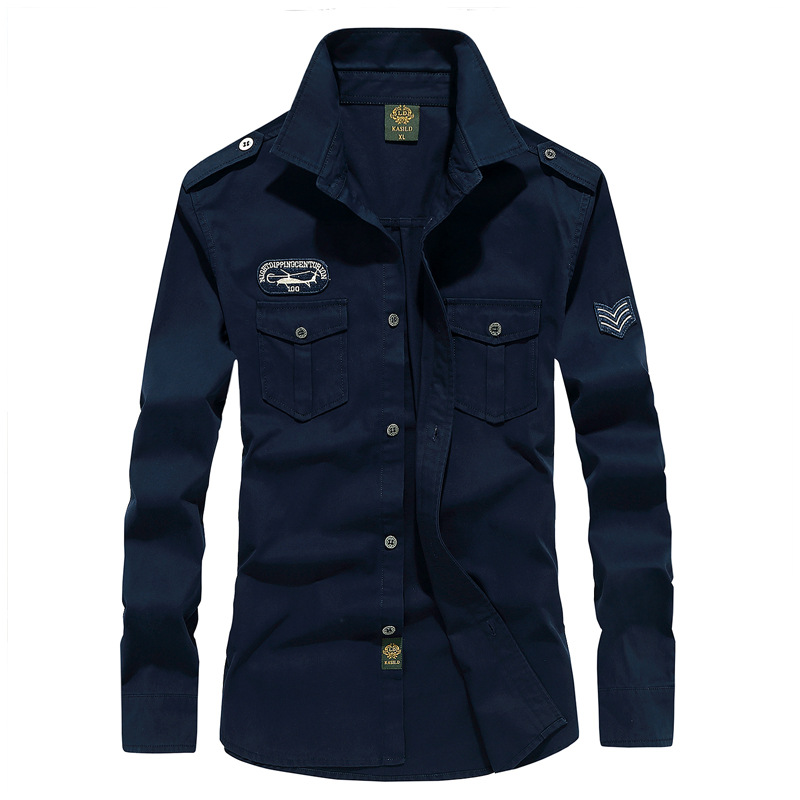 Transfronteriza Amazon ebaywish primavera ropa de trabajo de los hombres camisa de manga larga de los hombres más el tamaño de primavera y otoño camisa casual hombres