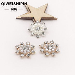Hair accessory from pearl, metal accessories, phone case, direct factory sales, with snowflakes