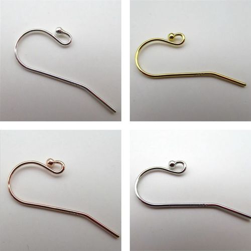 925 sterling silver electric gold platinum ear hook earrings hook silver ear hook ear needle matching earrings handmade DIY accessories