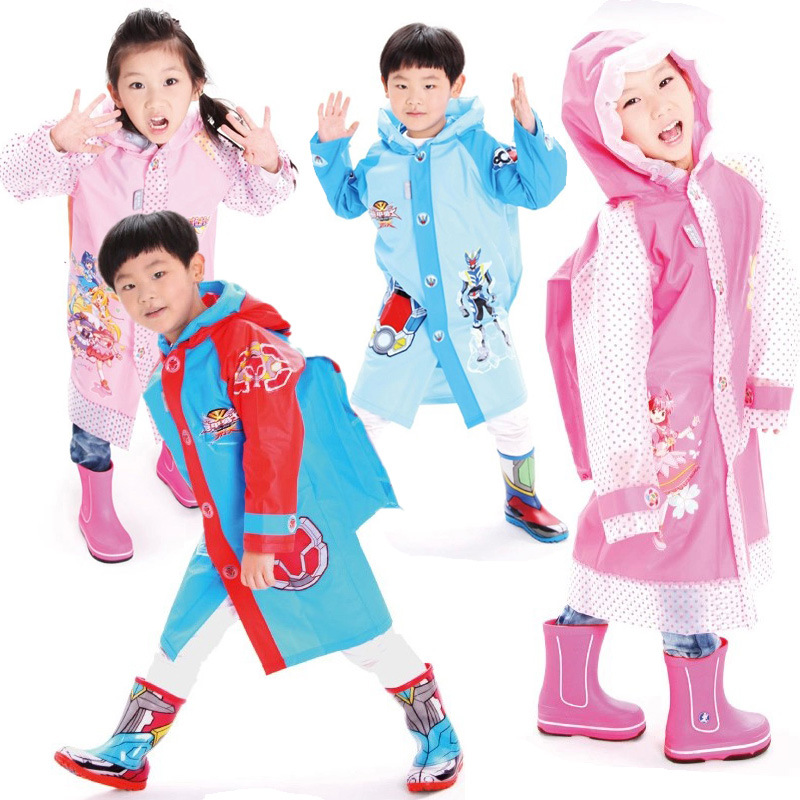 蓝蚂蚁儿童雨衣带书包位男女学生小孩雨披轻微染色瑕疵款低价包邮|ms