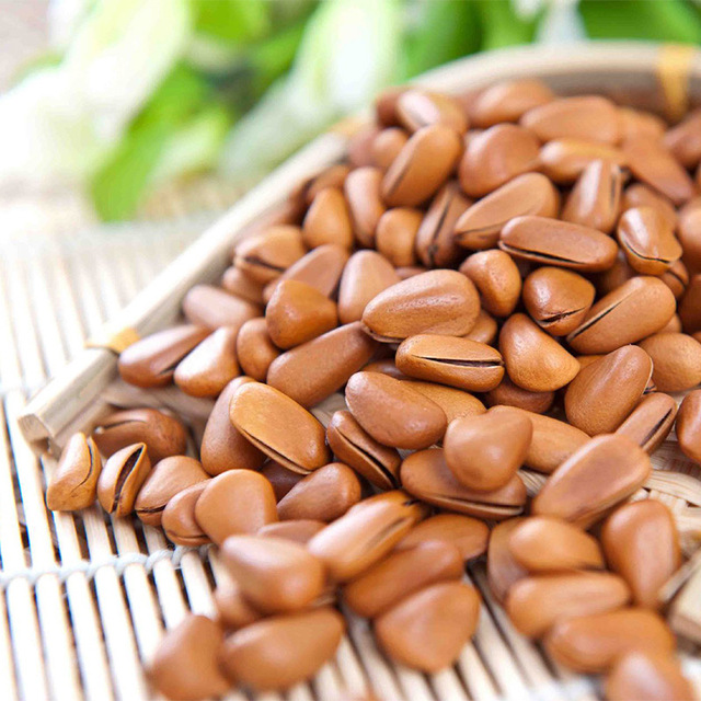 Bán buôn Thực phẩm Nut Đặc sản Đông Bắc Bóc vỏ hạt thông lớn Số lượng lớn Mở Nuts Thông gốc Hạt thông