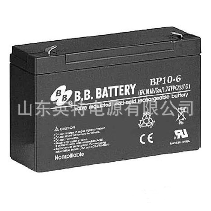 台湾美美BB蓄电池BP10-6免维护应急通信照明6v10ah铅酸童车玩具