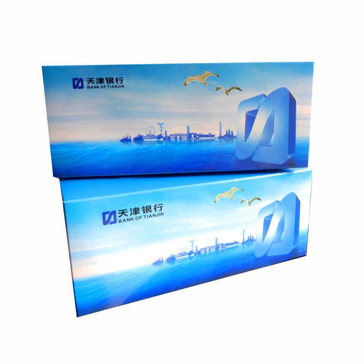 天津银行广告纸抽定制定做批发纯木浆纸巾盒厂家纸抽定做盒