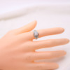 Ring heart-shaped with letters, wish, Birthday gift