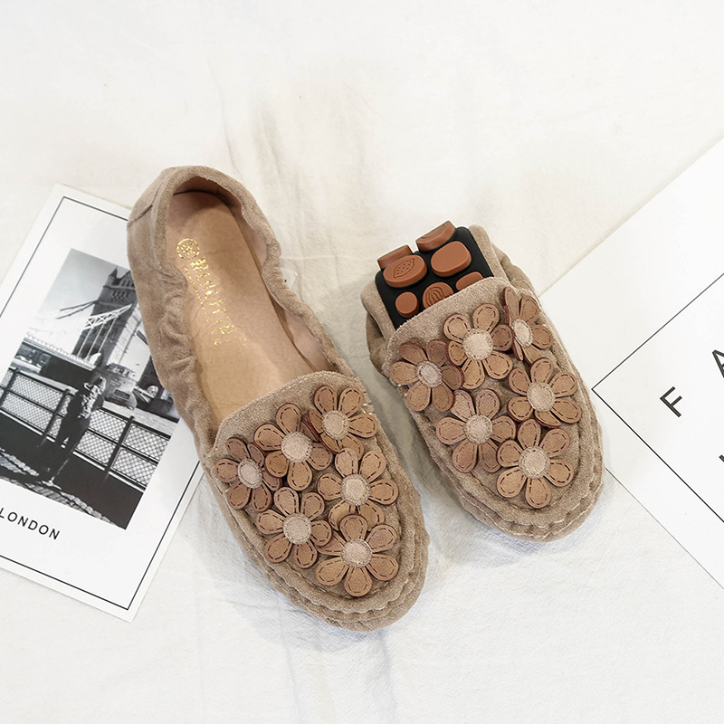 2023 otoño nuevos mocasines de estilo coreano versátil inferior suave enfermera zapatos de trabajo para mujeres embarazadas más tamaño zapatos de mujer 43
