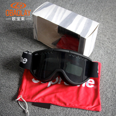 new pattern Cylinder Ski goggles double-deck Fog men and women outdoors Windbreak Ski Goggles Ski goggles