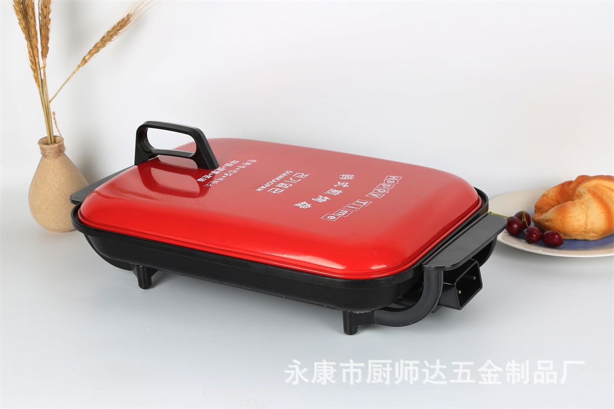 新款韩式多功能无油烟不粘电烤盘料理烤肉机家用大容量烤鱼盘批发-阿里巴巴