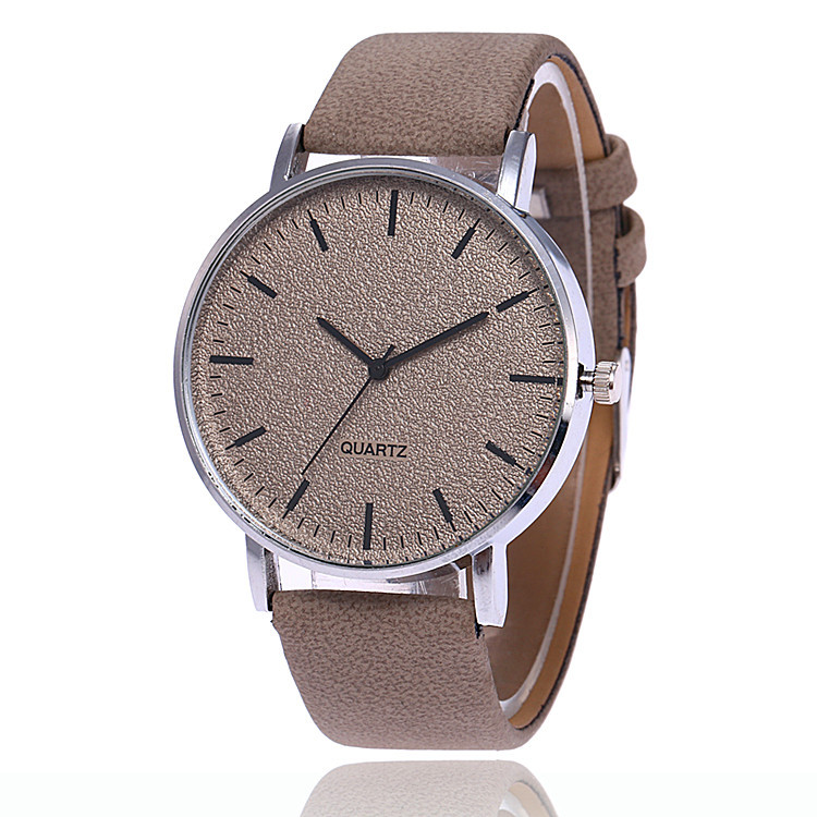 Alloy Ultra-thin Shell Watch Multi-color Strip Nail Face With Ribbon Watch Frosted Leather Simple Versatile Quartz Watch