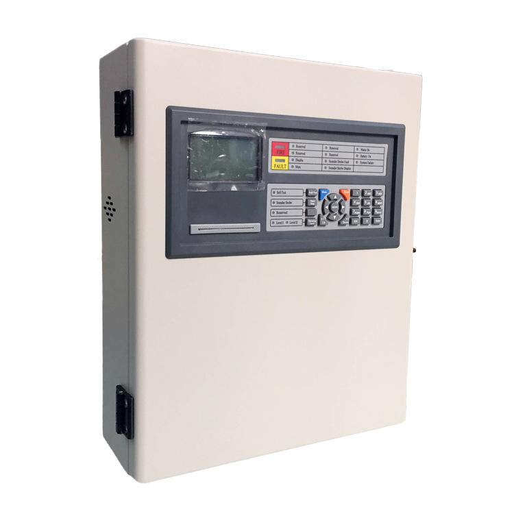 英文火灾报警控制面板 火警联烟雾动报警系统 消防烟感报警控制器