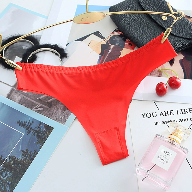 Увеличение кодов из бесшовного шелка льда без следа мисс Т/танг panties, трусики, дамское хлопковое - thong трусики, женские 1340