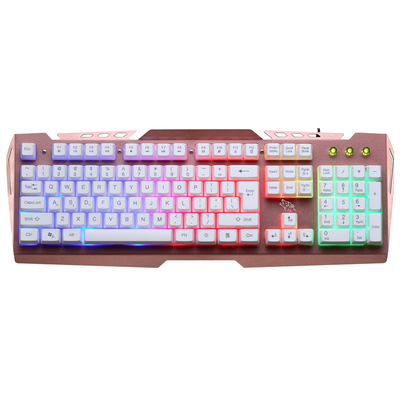 Wired household keyboard usb colour Backlight luminescence Desktop computer Game network LOL keyboard Custom wholesale