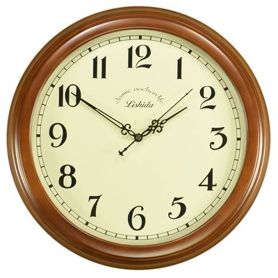 European style solid wood Retro Mute Wall clock woodiness Chinese living room Countryside Pocket Watch Simplicity bedroom To fake something antique fashion Clock