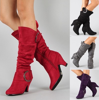 Bottes femme en Daim - Ref 3355223 Image 1