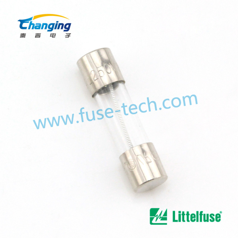 021606.3MXP 5X20 6.3A 250V 力特进口不带引脚陶瓷管 快速保护