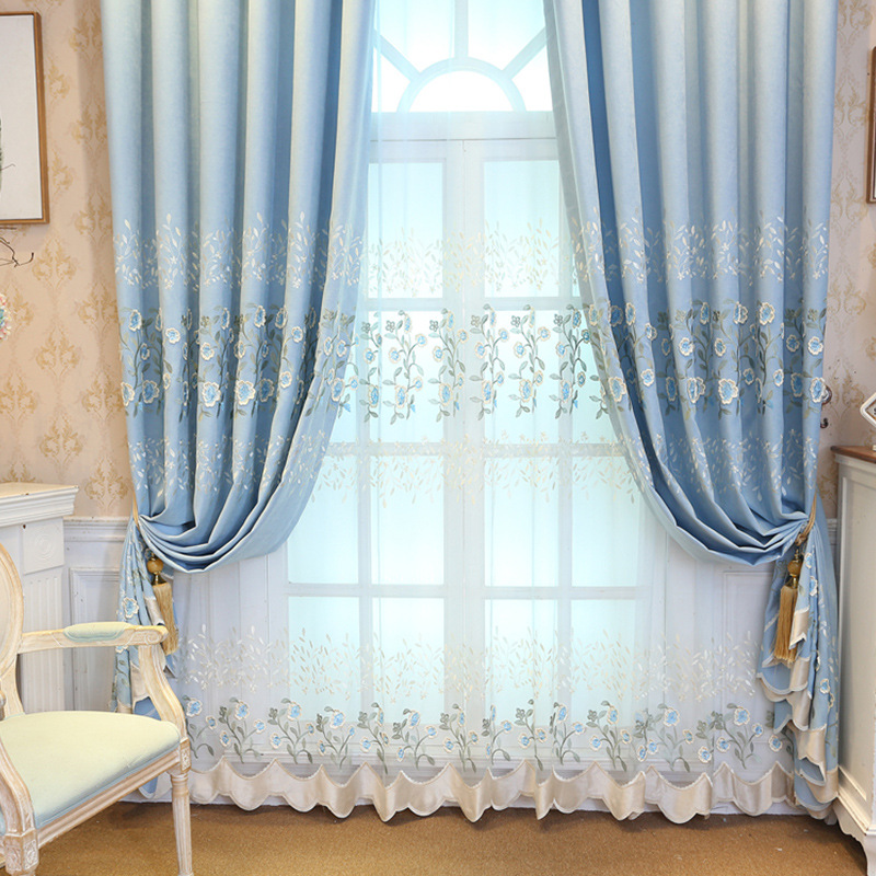 正品批发厂家直销雪芙妮浮雕绣艺术窗帘布 欧式客厅遮光窗帘面料|ms