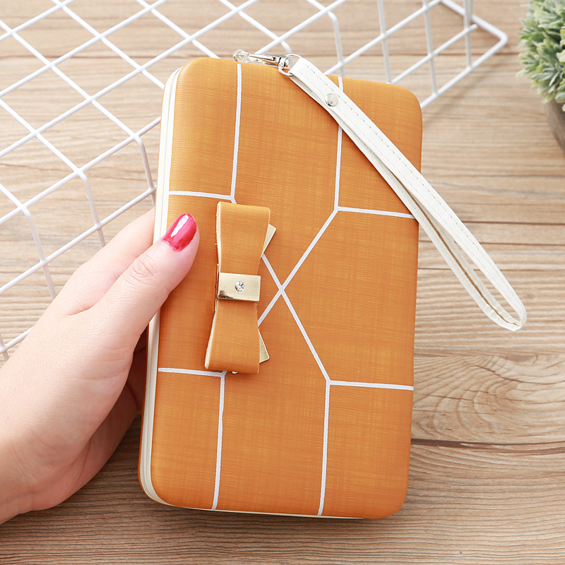 Korean Stripe Printing Bow Wallet display picture 13