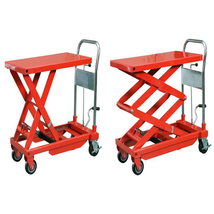 手动液压平台车 移动式液压升降车 手推车小平台电动升降平台车