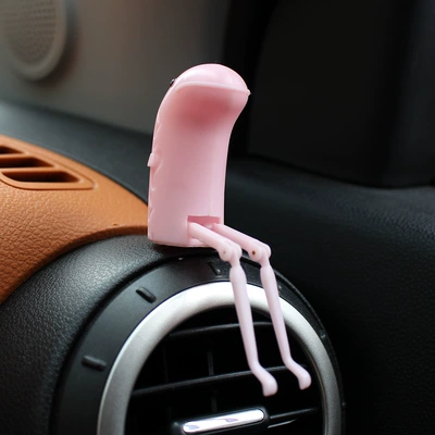 Car Creative Tuyere Aromatherapy Ornaments Car Ornaments Swing Legs Home Aromatherapy Ornaments Eel Aromatherapy R-1540 (Perfplant seat) - pink