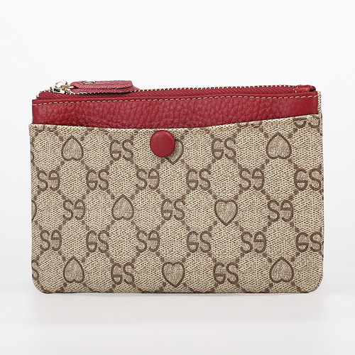 Dropshipping women's small coin purse for women 2024 new European and American big-name printed mini zipper coin bag card holder