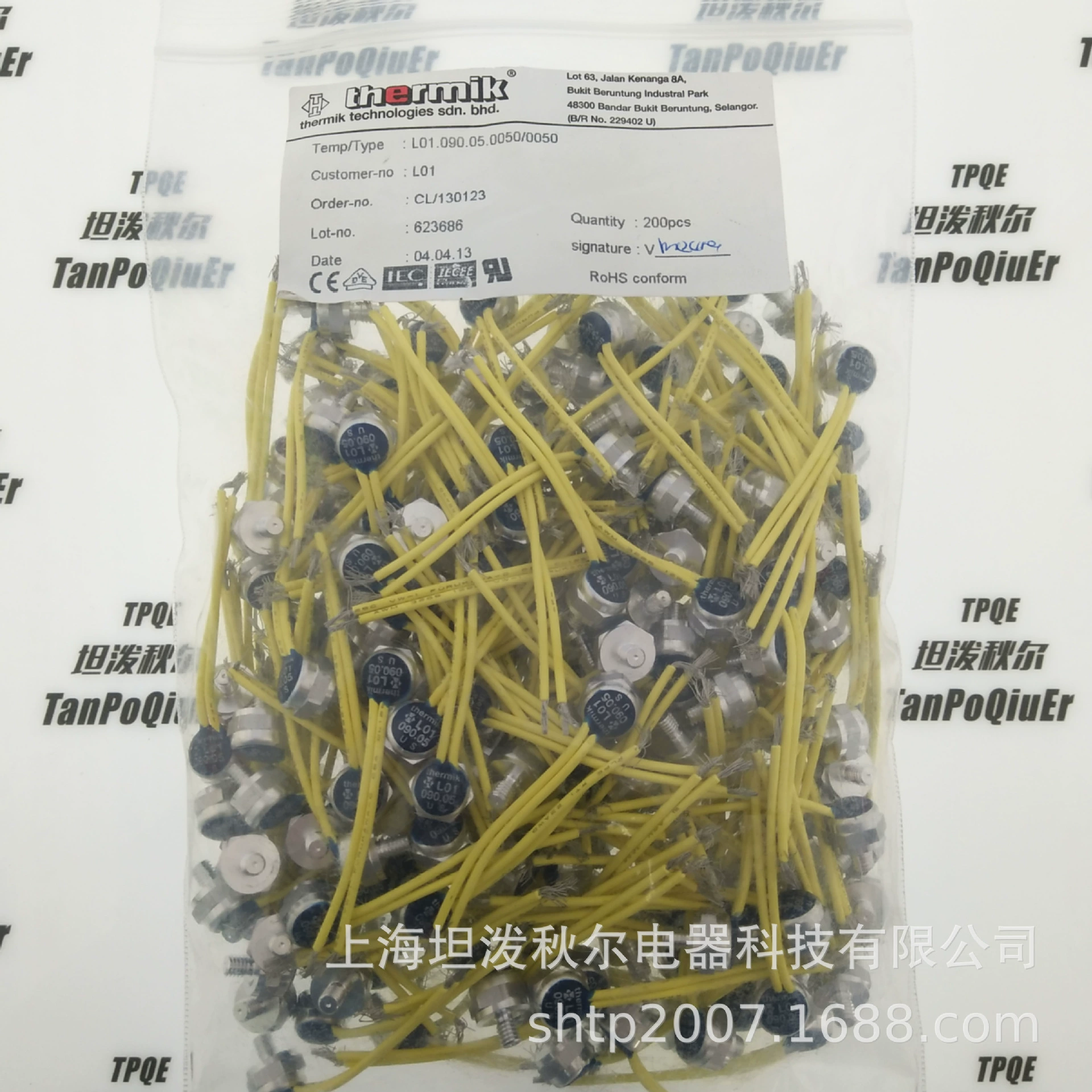 Агенты термика доступны на складе. Выключатель температуры L01 090. номинальная температура отключения 90. ℃