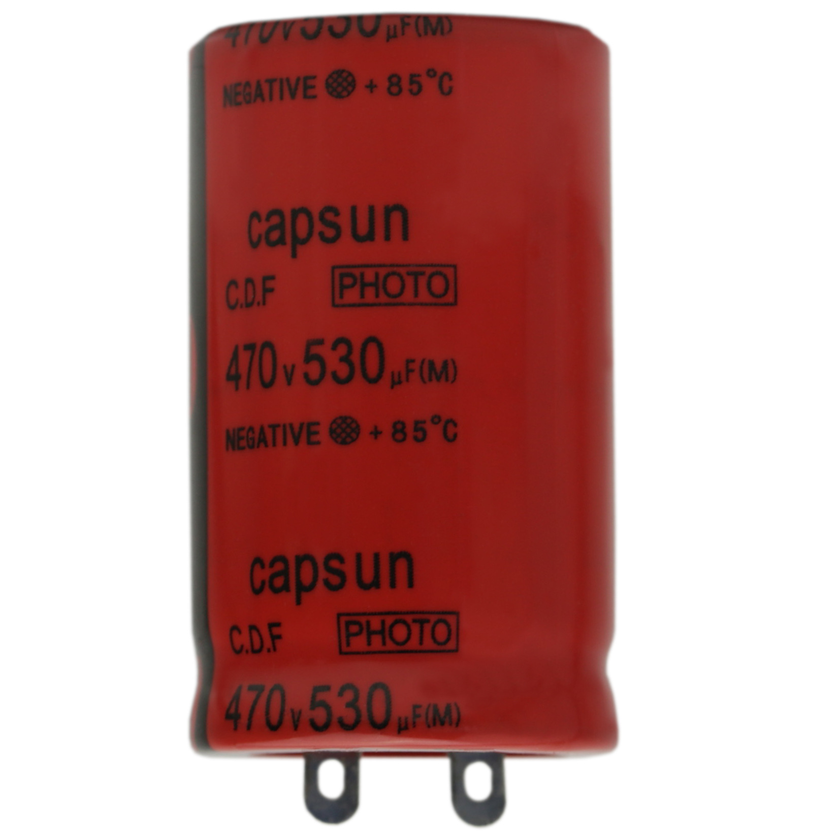 长条支架灯电容470V530UF 自动闪灯电解电容 CAPSUN装饰灯电容