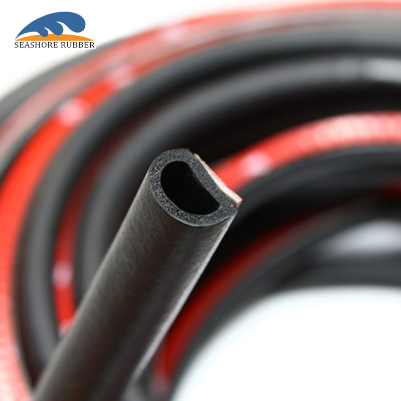 厂家直销三元乙丙密封条 D型背胶密封条 D型海绵发泡橡胶条