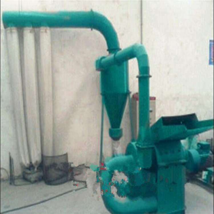 饲料粉碎机带沙克龙风机 木头块边角料粉碎机