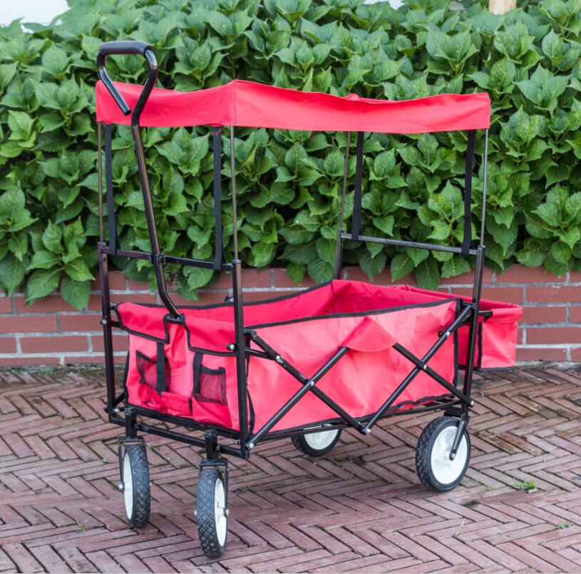 出口品质后备箱折叠布兜车工具车多功能户外钓鱼车超市购物车