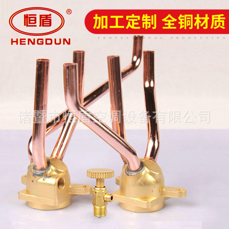 专业供应 高品质三进三出集水头 精密黄铜件