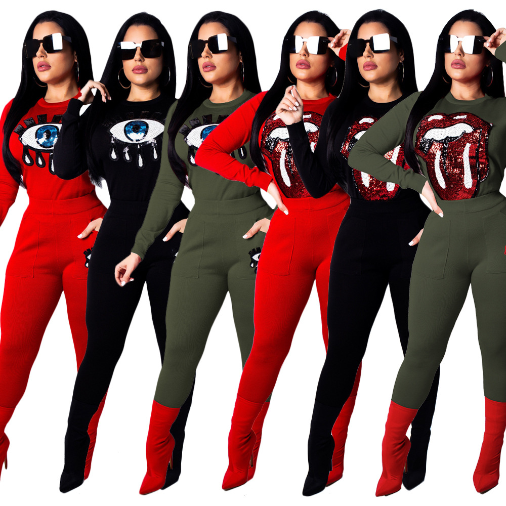 Costume femme en Pull en coton - Ref 3334965 Image 65