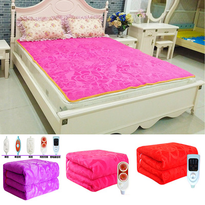 富贵绒电热毯双人1.8双温双控加大2米安全家用学生单人电褥子|ru