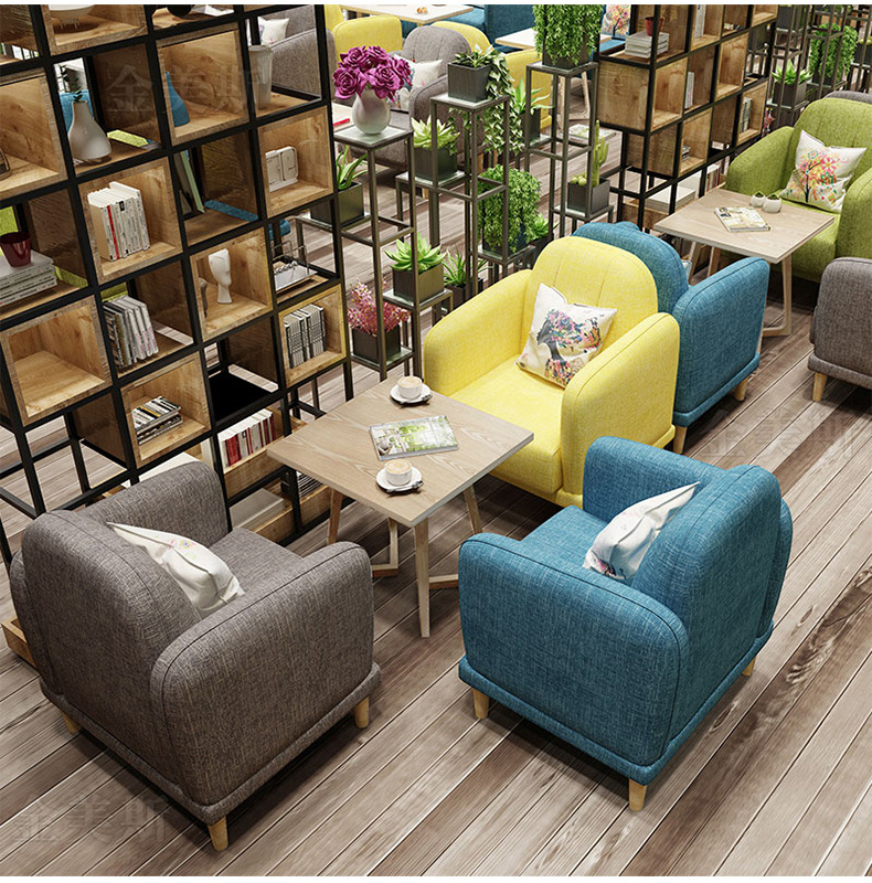 Milk tea shop sofa dessert shop sofa