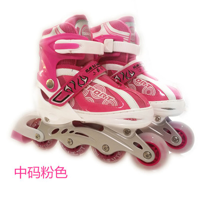 厂家批发溜冰鞋 儿童卡通轮滑鞋旱冰鞋 大小可调全套闪光一件代发